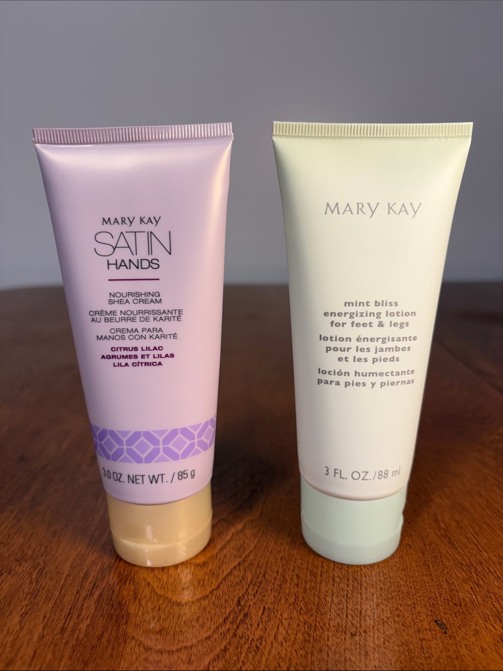 Mary Kay Satin Hands & Mint Bliss Tubes - Lilac and Mint